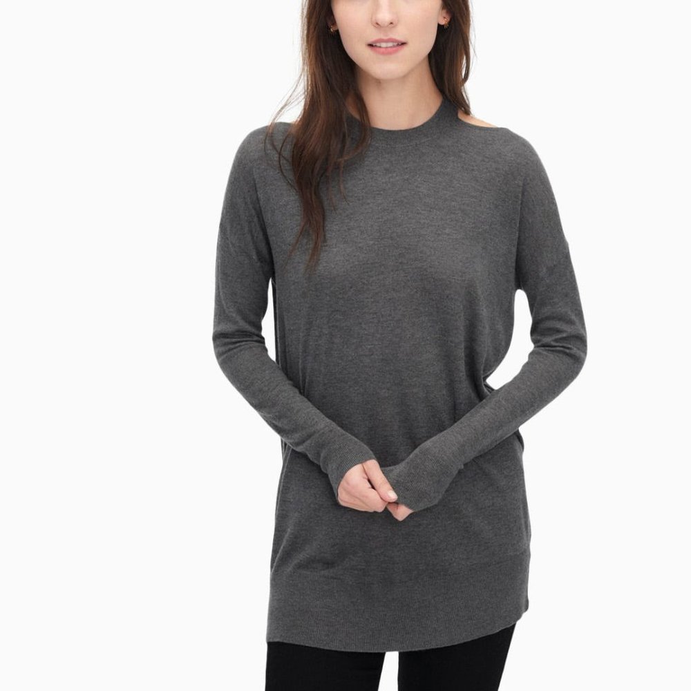 NWT Splendid Cutout Cashblend Pullover, Sz S